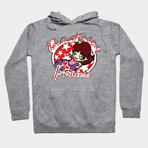 Butt Kicking Princess Hoodie by keithcsmith